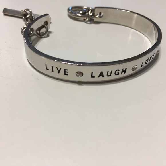 BCBGeneration Jewelry - BCBG Live Laugh Love A Lot Silver Tone Bracelet